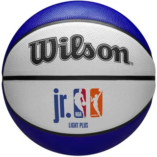 Wilson Basketball, Jr. NBA WNBA DRV Light, Outdoor und Indoor, Größe: 5, Blau/Rot/Weiß