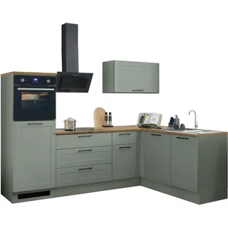 BASIC by Balculina Winkelküche BASIC L-Form 260 cm grün