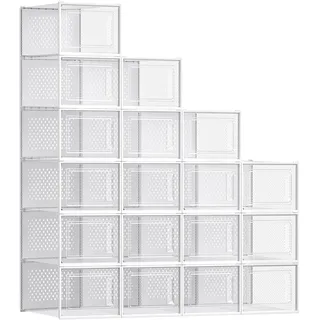 Songmics Schuhbox 18er Set transparent