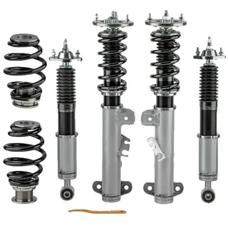 BMW E36 Gewindefahrwerk, 24-fach verstellbar, verbesserte Fahrwerksleistung, grau