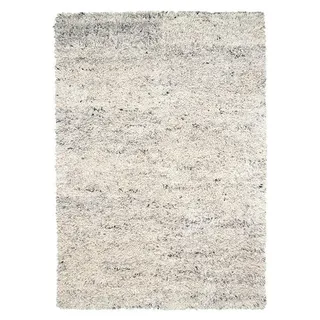 Hochflor Wollteppich - Royal Creme Grau - Grau