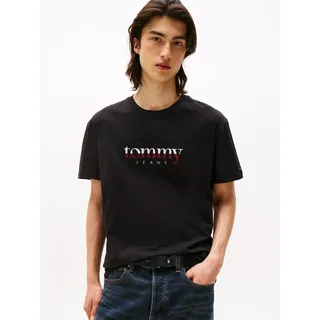 Tommy Hilfiger Tommy Jeans T-Shirt »aus Jersey mit Logo«, schwarz,