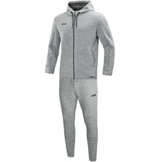 Jako Herren Jogginganzug Premium Basics mit Kapuze, grau meliert, XXL