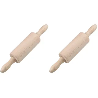 Zenker 31526 Teigrolle Mini, Holz, 23.5 x 4.5 x 4.5 cm (Packung mit 2)