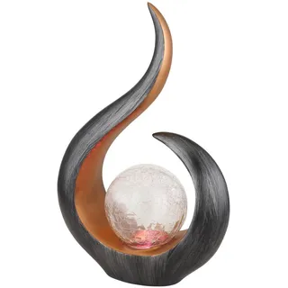 Globo Solarleuchte , Klar , Glas , 10x33.5x22.5 cm , Farbwechsler , Dekoration, Gartendeko