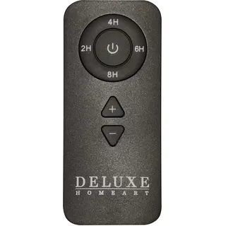 Deluxe Homeart Fernbedienung für Innen- und Außenbereich, flammenlose LED-Kerzen mit Timer-Option