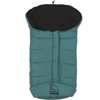 Heitmann-Felle Fußsack HEITMANN FELLE "Eisbärchen - Winterfußsack Copy Fleece", Baby, blau (petrol), Polyester, Fußsäcke Fußsack, mit Fleecefutter, Mumienform möglich, für Kinderwagen, waschbar