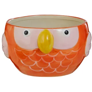 Butlers Blumentopf Tropics Papagei , Orange , Keramik , 11 cm , Dekoration, Blumen & Blumentöpfe, Übertöpfe