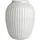 Vase H25.5 cm Hammershøi dänisches Design für Blumen Handarbeit, Weiss