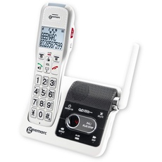 Geemarc Amplidect 595 U.L.E - Seniorentelefon mit verstärkter Empfangslautstärke, Anrufbeantworter, SOS-Funktion und integrierter Gegensprechanlage - Mittlerer bis Schwerer Hörverlust - Version DE