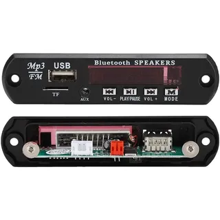 VBESTLIFE Bluetooth MP3 Decoder Board Modul, DIY Kabellos BT MP3 WMA WAV APE Verlustfreie Musik Decoder Board Unterstützung Radio FM/USB Disk Lesen