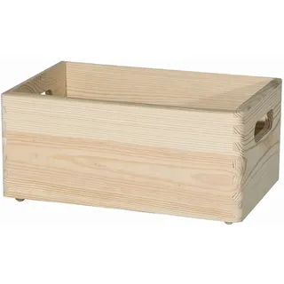 FSC Mehrzweckkiste Allzweckkiste 30x20x14cm Holztruhe Holzbox Aufbewahrungskiste