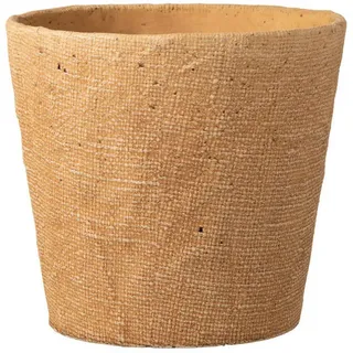 Übertopf , Beige , Stein , konisch , 24 cm , Dekoration, Blumen & Blumentöpfe, Übertöpfe