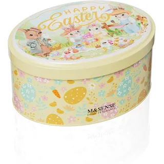 M&SENSE Osterkerzen Oval Jenny Dose Frühlingskerze, Süße Vanille Duftende Sojakerze, Weiße Schokolade Naturkerzen Für Kinder, Valentinstag Geschenke für Sie
