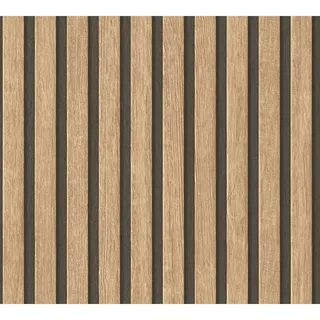A.S. Création Vliestapete Holzpaneele 0,53 x 10,05 m 391091 Beige/Braun