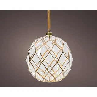 Kaemingk LED Kugel klar/ warmes weiss 20cm