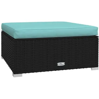 vidaXL Loungesofa schwarz