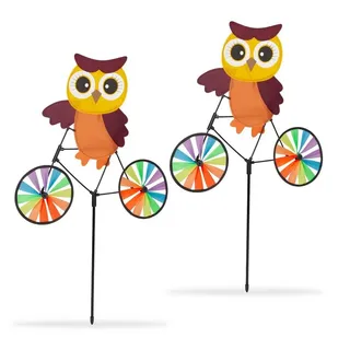 Relaxdays Aussendekoration, 2x Windrad