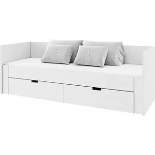 Kondela Klappbett mit Stauraum Antony 90x200 cm - weiß - Weiß