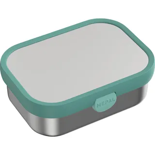 Mepal Brotdose für Kinder Campus Edelstahl, Bento-Einsatz 0,75 Liter cool mint