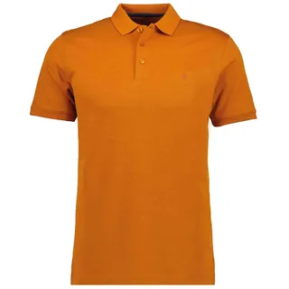 Poloshirt RAGMAN, Herren, Gr. XL, orange (terra, 580), Piqué, 70% Baumwolle 30% Polyester, regular fit, ohne Ausschnitt, Shirts Poloshirt