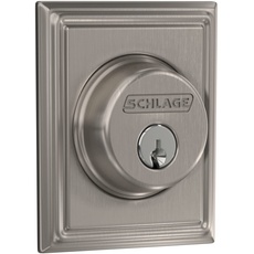 Schlage Riegelschloss mit Addison Zierleiste, Nickel satiniert (B60 N ADD 619)