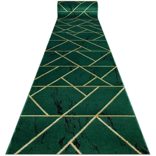 rugsX Läufer Exklusiv Emerald 80/300 cm , Pastellgrün , Textil , Rechteckig , 80x300 cm , Teppiche und Böden, Teppiche, Teppichläufer, Läufer
