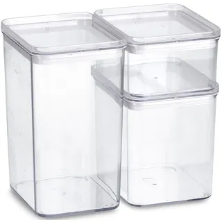 Zeller Vorratsdosen-Set transparent 3 x 1,6 l