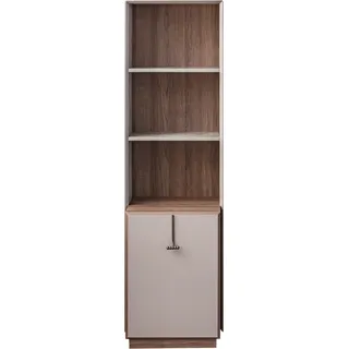Modernes Bücherregal Designer Standregal Beige Büroregale Bücherschrank - Beige