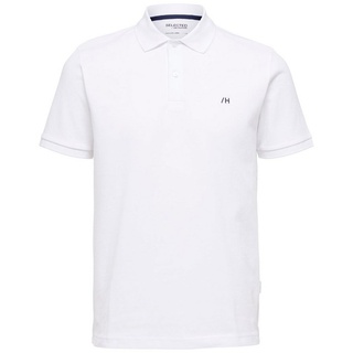 Selected Poloshirt »SLHDANTE SS POLO NOOS«, weiß