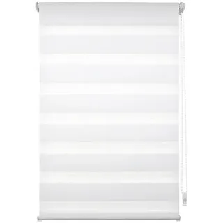 LIEDECO Doppelrollo Klemmfix-Duo-Rollo 80 x 160 cm weiß