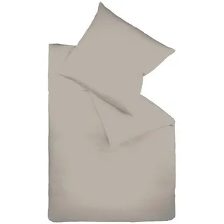 FLEURESSE Mako Satin Grau 155 x 200 cm + 2 x 80 x 80 cm