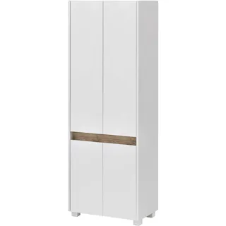 Schildmeyer Cosmo Hochschrank 57 x 164,5 x 33 cm Weiß Holz