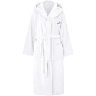 KangaROOS Unisex-Bademantel »Cassidy, für Damen & Herren, Standardlänge & Überlänge« 1 Stk. mit Taschen, Männer und Frauen, Baumwolle, Reise, Hotel, Sauna, S-3XL, weiß