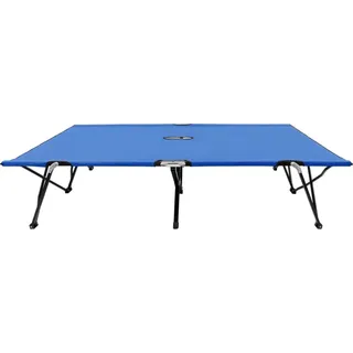 vidaXL Doppelliege Klappbar Blau Stahl - Blau