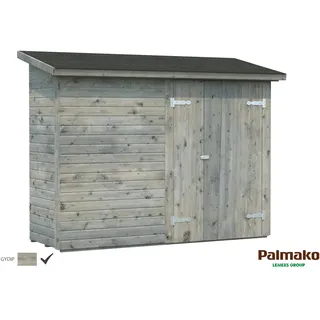 Leif Gerätehaus 234 x 95 cm Grau Tauchgrundiert