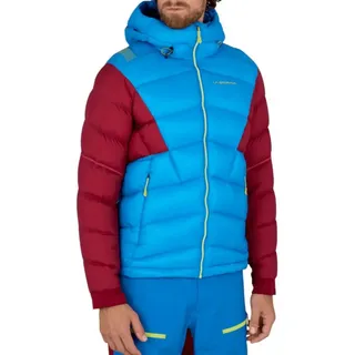 La Sportiva Winterjacke Supercouloir 1000 Down (Bergsteigen, sehr warm) blau/sangriarot Herren