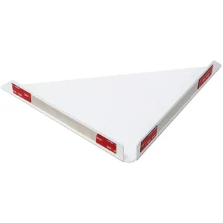 Schulte Duschablage zum Kleben Mattweiß über Eck