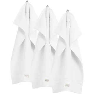 GANT Gästetuch Premium Towel Handtuch 30 x 50 cm weiß 3 St.