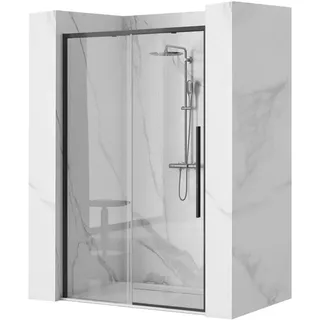 REA Duschtür Solar 90 Black