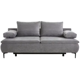 Novel Boxspringsofa, Grau, - 204x93x100 cm,