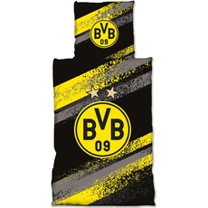 Bild Borussia Dortmund BVB-Bettwäsche Graffiti Streifen one Size