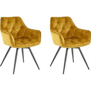 Hela Esszimmerstuhl Mara Teddy Bezug braun 2er Set