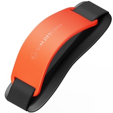 Sinjimoru Handy Fingerhalter und Handy Stander, Handy Halterung mit Silikonband Fingerhalterung Handy kompatibel mit iPhone & Android. Sinji Grip Silikon Clementine