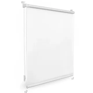 Thermo-Rollo / Verdunkelungsrollo Klemmfix 100 x 150 cm weiß