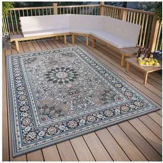HANSE HOME Teppich »Kadi« rechteckig 3 mm Höhe In-& Outdoor, Teppich, Wetterfest, Balkon, Garten, Wohnzimmer, Orient, blau