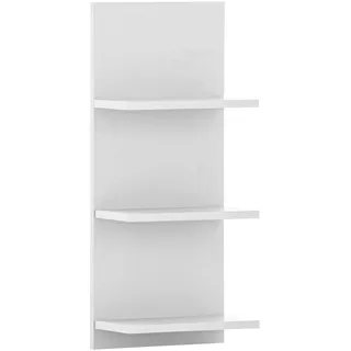 Schildmeyer Palermo Regal 157631, Mattweiß, 30,3 x 17,5 x 70,2 cm