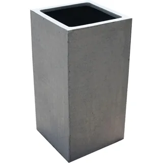 Vivanno Pflanzkübel Block 30 cm x 30 cm x 60 cm Betonoptik Grau