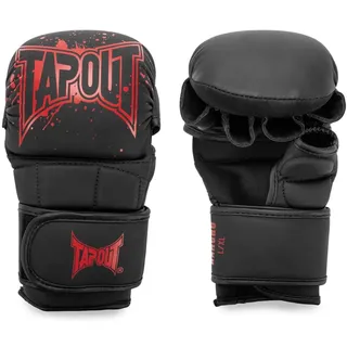 TapouT MMA Sparring- Handschuhe aus Kunstleder (1 Paar) RANCHO Black/Red, L/XL,
