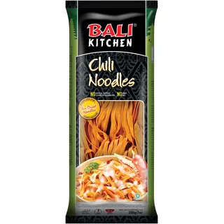 nudeln-hartweizen Bali Kitchen Chili Nudeln aus Weizenmehl aus Indonesien 200g